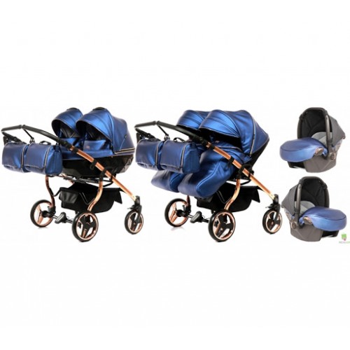 Junama Fluo line Duo количка за близнаци (6 in 1)