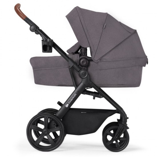 Kinderkraft A-TOUR количка за бебе сет 3 во 1 dark grey