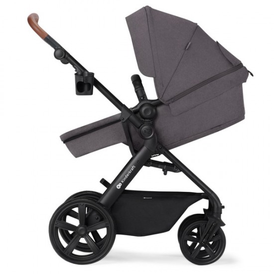 Kinderkraft A-TOUR количка за бебе сет 3 во 1 dark grey