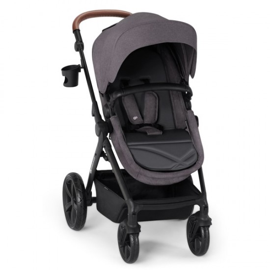 Kinderkraft A-TOUR количка за бебе сет 3 во 1 dark grey