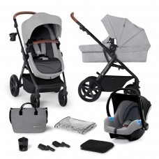 Kinderkraft A-TOUR количка за бебе сет 3 во 1 grey