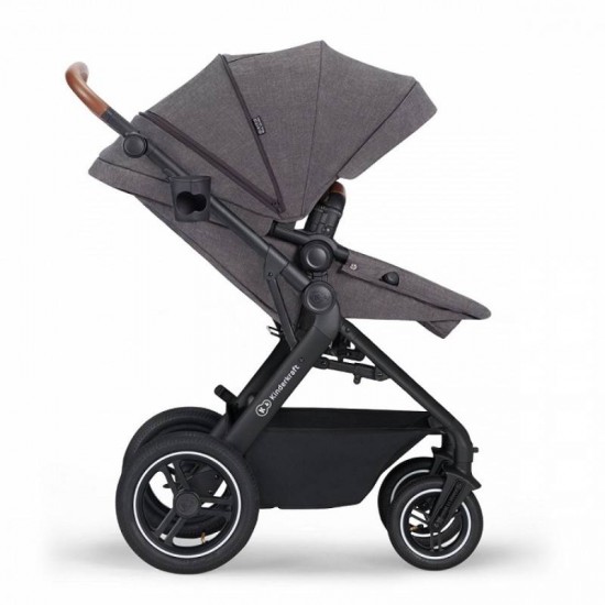 Kinderkraft B-TOUR количка за бебе сет 3 во 1 dark grey