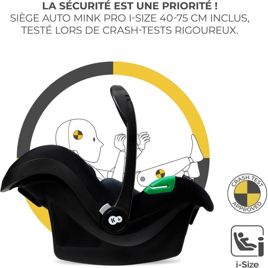 Kinderkraft ESME количка за бебе сет 3 во 1 beige