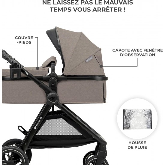 Kinderkraft ESME количка за бебе сет 3 во 1 beige