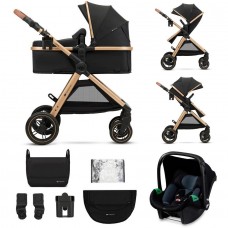 Kinderkraft ESME количка за бебе сет 3 во 1 pure black
