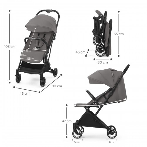 Kiderkraft количка - INDY2 cozy grey