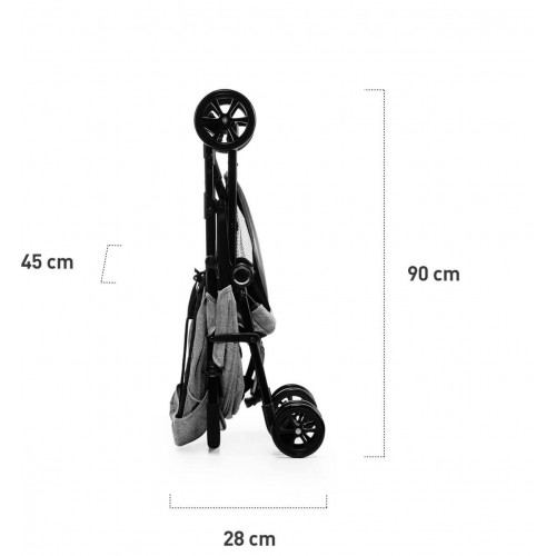 Kinderkraft LITE UP количка за бебе grey