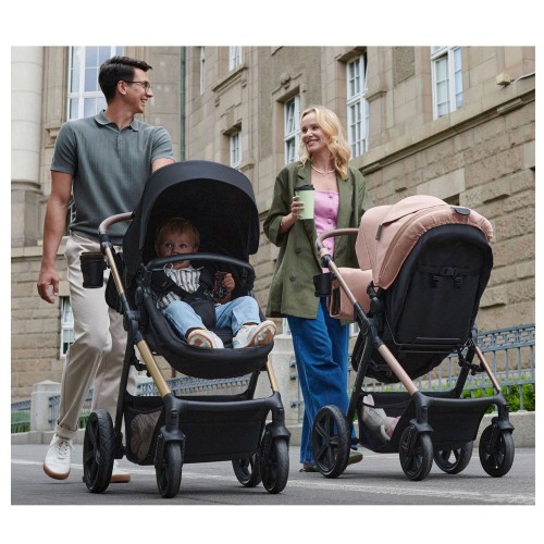 Kinderkraft MOOV 2 количка за бебе сет 3 во 1 pure black