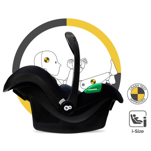 Kinderkraft MOOV 2 количка за бебе сет 3 во 1 pure black