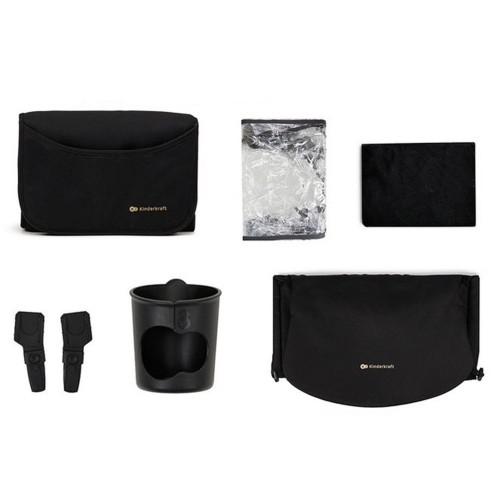 Kinderkraft MOOV 2 количка за бебе сет 3 во 1 pure black