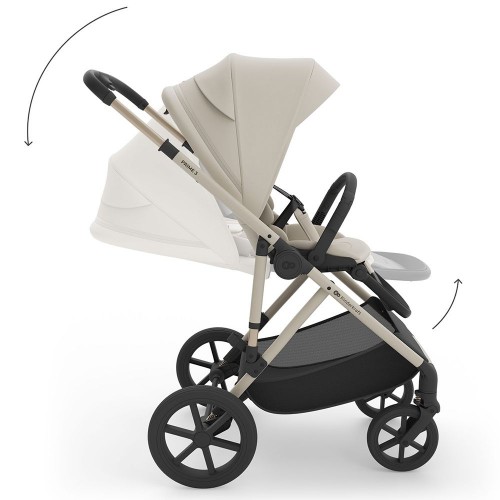 Kinderkraft PRIME 3 количка за бебе сет 3 во 1 beige