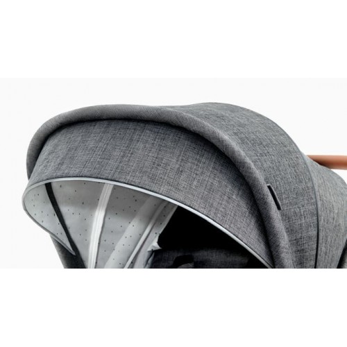 Kinderkraft PRIME количка за бебе сет 3 in 1 (grey)