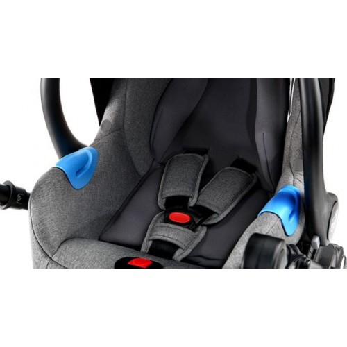 Kinderkraft PRIME количка за бебе сет 3 in 1 (grey)