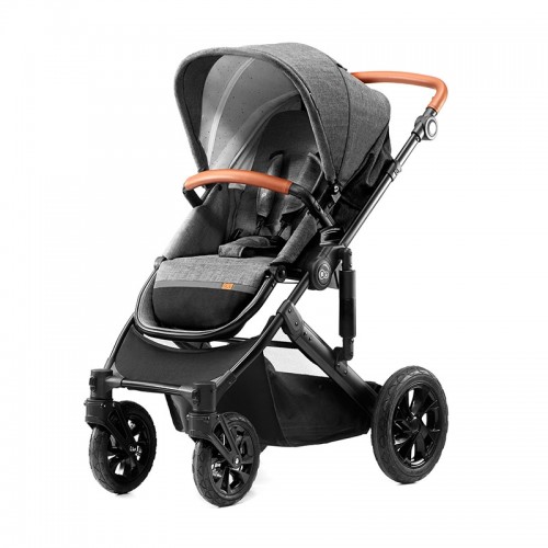 Kinderkraft PRIME количка за бебе сет 3 in 1 (grey)