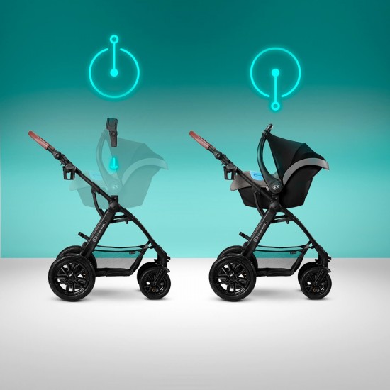 Kinderkraft XMOOV количка за бебе сет 3 во 1 black