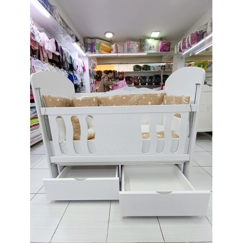 TEDDY WHITE креветче за бебе 