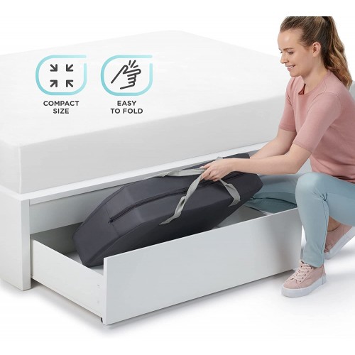 Kinderkraft преносно креветче MOVI wood grey