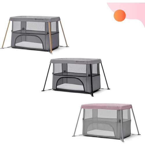 Kinderkraft преносно креветче MOVI wood grey