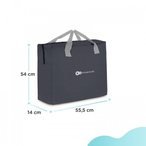 Kinderkraft преносно креветче MOVI wood grey