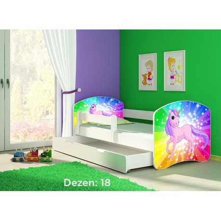 Детско креветче со фиока (white) 185-85cm дезен 18 ACMA2