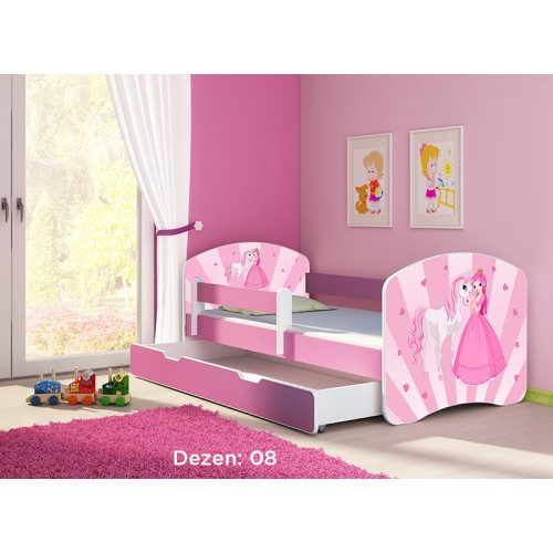 Детско креветче со фиока (pink) 165-85cm ACMA2