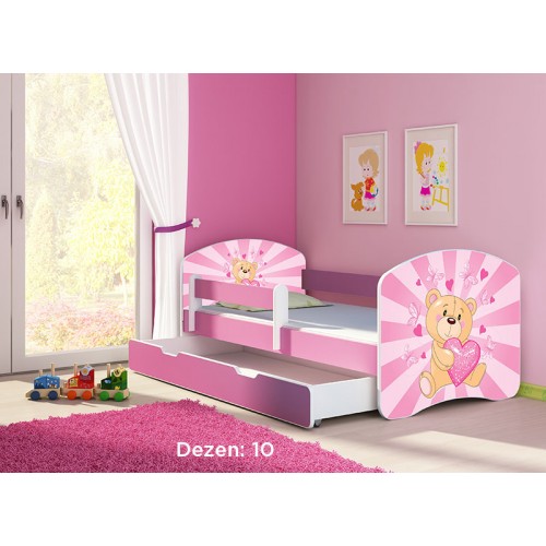 Детско креветче со фиока (pink) 165-85cm ACMA2