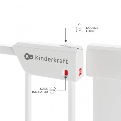 Kinderkraft заштитна ограда SAFE SNAP white