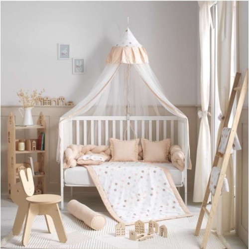 Постелнина за бебешко креветче HALLEY beige 120/60cm.