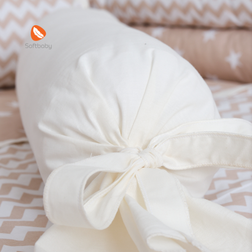 Постелнина за детско креветче MY HOME MONTESSORI brown 190/90cm.