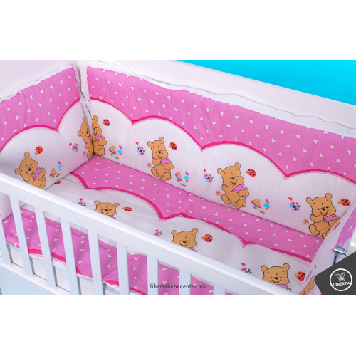 Постелнина за бебешко креветче TEDDY крем 120/60cm.