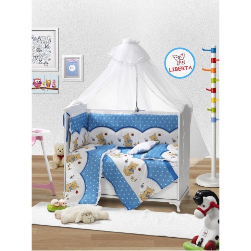 Постелнина за бебешко креветче TEDDY крем 120/60cm.