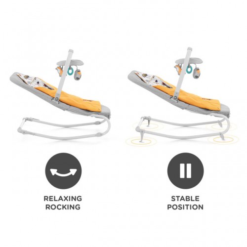 Kinderkraft релаксатор/лулашка FELIO 2 forest yellow