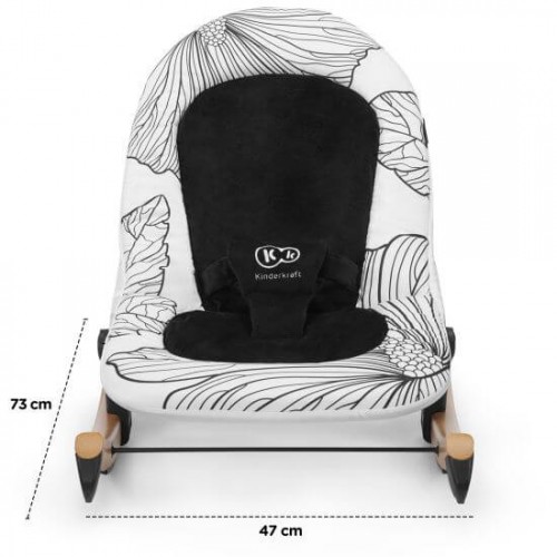 Kinderkraft столче за лулање FINIO black/white