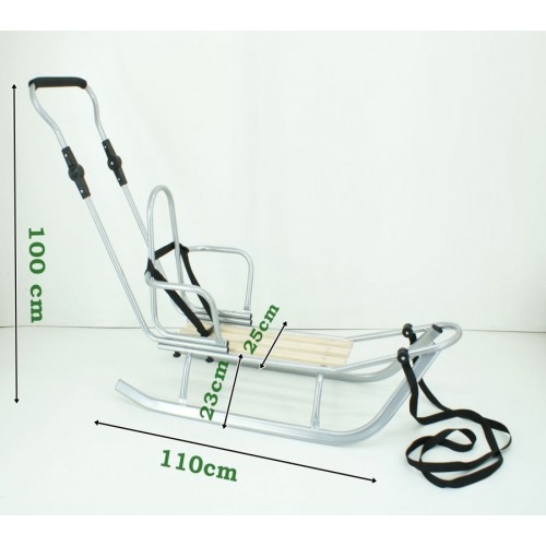 Санка без зимска вреќа - Kunert Gold сив рам