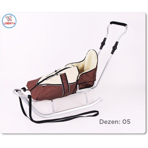 Санка со зимска вреќа - Kunert Gold плав рам