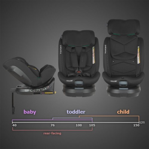 Coccolle седиште ARIO i-Size (40-150 cm) midnight black