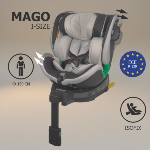 Coccolle седиште MAGO i-Size (40-150 cm) jet black