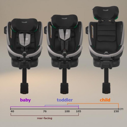 Coccolle седиште MAGO i-Size (40-150 cm) jet black