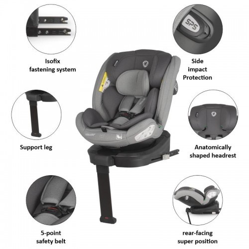 Coccolle седиште SIDRA i-Size (40-150 cm) moonlit grey