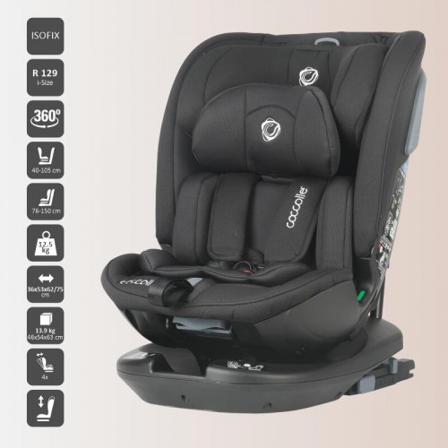 Coccolle седиште VELSA i-Size (40-150 cm) jet black
