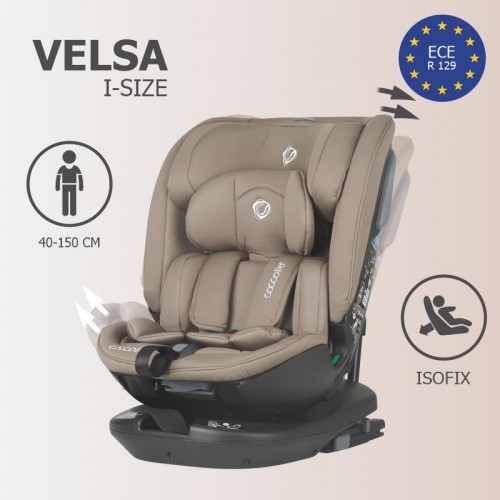 Coccolle седиште VELSA i-Size (40-150 cm) taupe brown