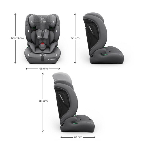 Kinderkraft седиште за во кола - COMFORT UP 2 PLUS I-SIZE 76-150CM grey