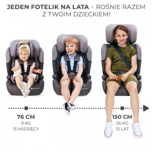 Kinderkraft седиште за во кола - COMFORT UP I-SIZE 76-150CM black