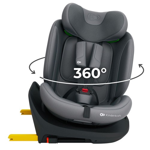 Kinderkraft седиште I-GROW2 PLUS I-SIZE 40-150 cm 0-36 kg isofix grey