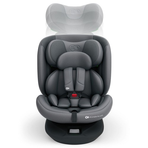Kinderkraft седиште I-GROW2 PLUS I-SIZE 40-150 cm 0-36 kg isofix grey