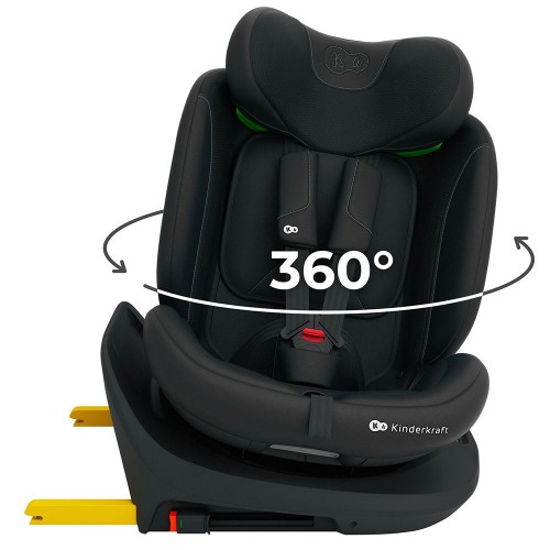 Kinderkraft седиште I-GROW2 PLUS  I-SIZE 40-150 cm 0-36 kg isofix black