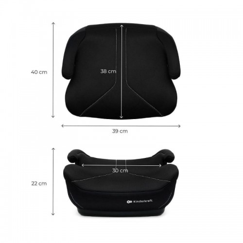 Kinderkraft бустер седиште I-BOOST 2 i-Size black