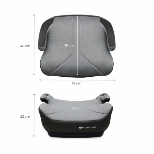 Kinderkraft бустер седиште I-BOOST 2 i-Size grey