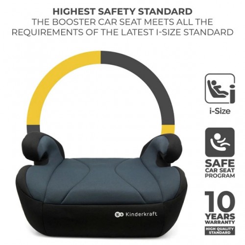 Kinderkraft бустер седиште I-BOOST i-Size black