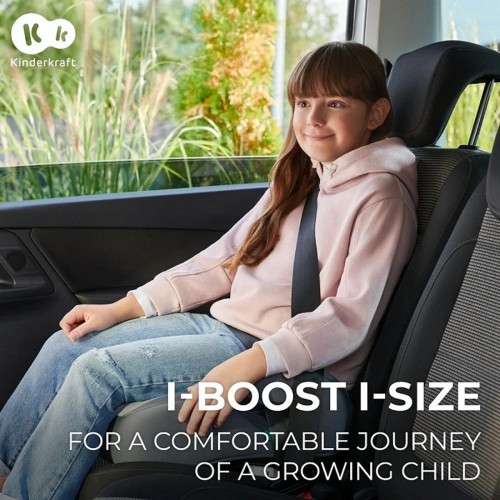 Kinderkraft бустер седиште I-BOOST i-Size black